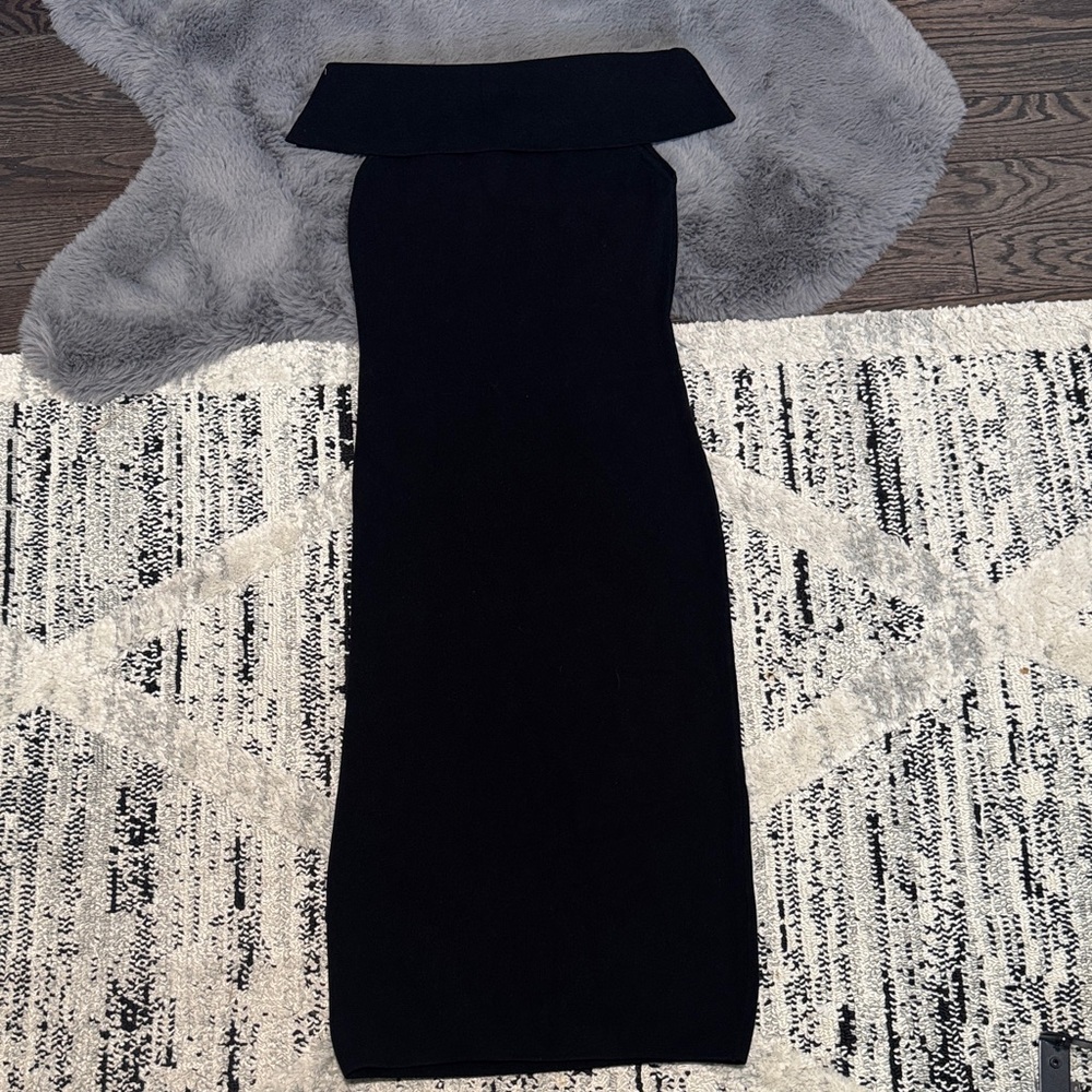 Elegant Black Off-Shoulder Dress